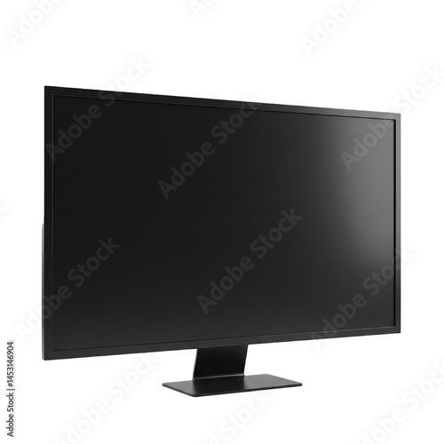 3d empty screen isoalted 