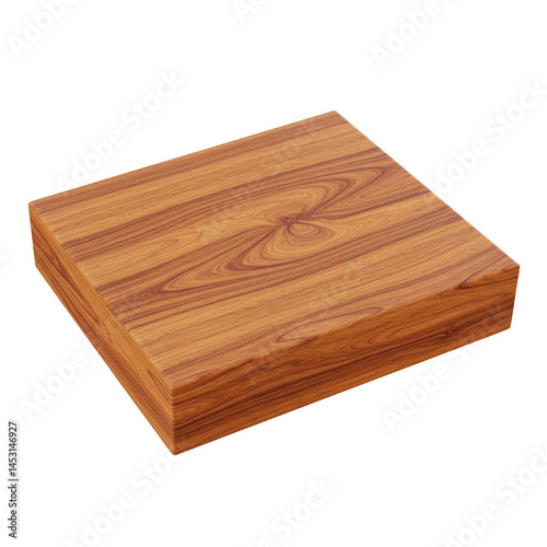 3d wooden board isolated