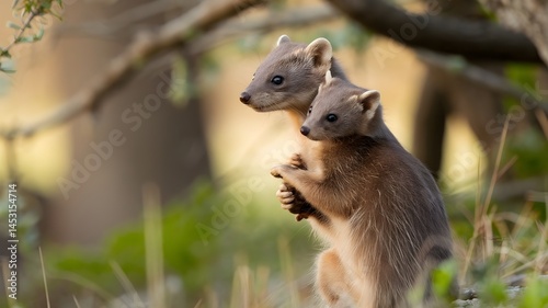 A tender moment of a mother and her baby