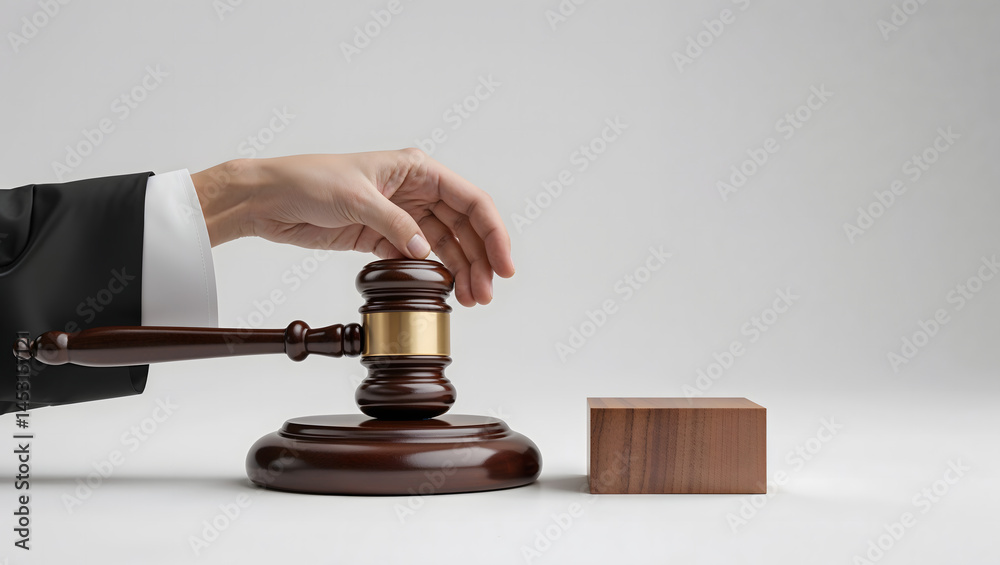 Gavel & Block: Justice, Law, Minimal Concept .Generated with AI Gavel & Block: Justice, Law, Minimal Concept .Generated with AI