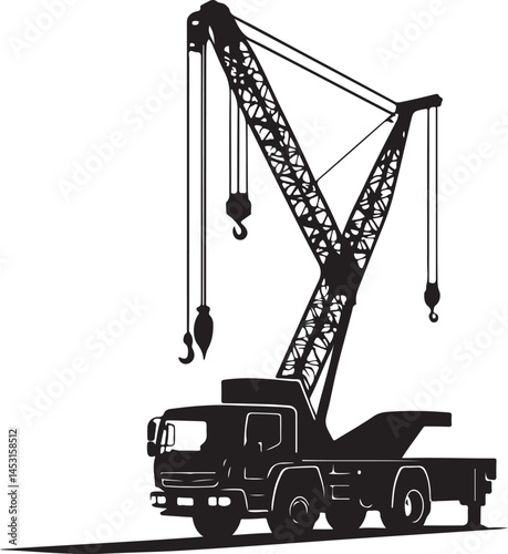 Truck Crane Vector Bundle