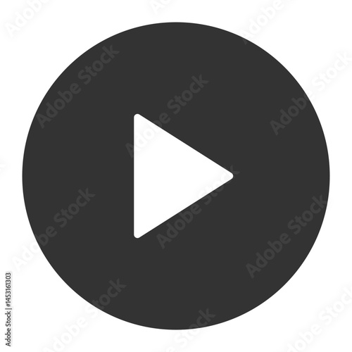 Play Button Icon for Media Controls