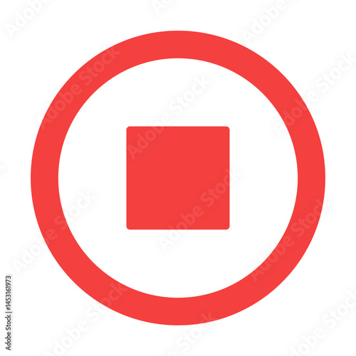 Simple Pause Icon for Audio and Video