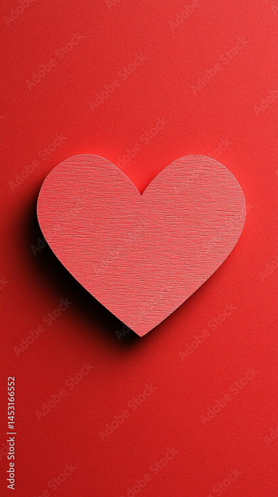 Minimalistic red or pink heart cutout placed on a plain blank background, symbolizing love, affection, simplicity, and emotional clarity in relationships or personal expression.
Minimalistic red or pink heart cutout placed on a plain blank background, symbolizing love, affection, simplicity, and emotional clarity in relationships or personal expression.