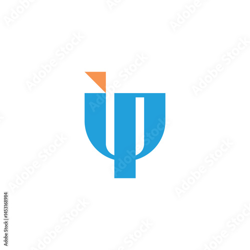 Free Download Abstract Modern Letter IP Logo - GFXLoad