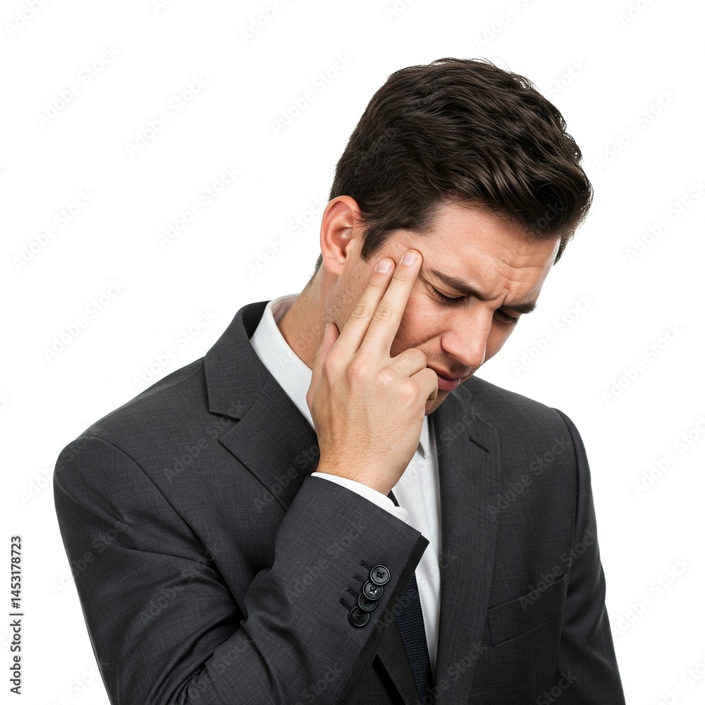 businessman with headache businessman with headache