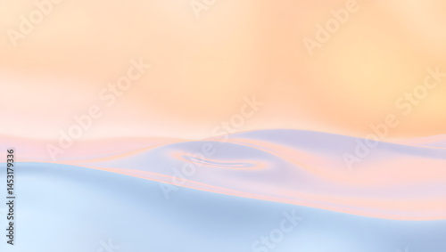 Obraz na płótnie Abstract Pastel Ripple Effect White and Orange Swirls w salonie