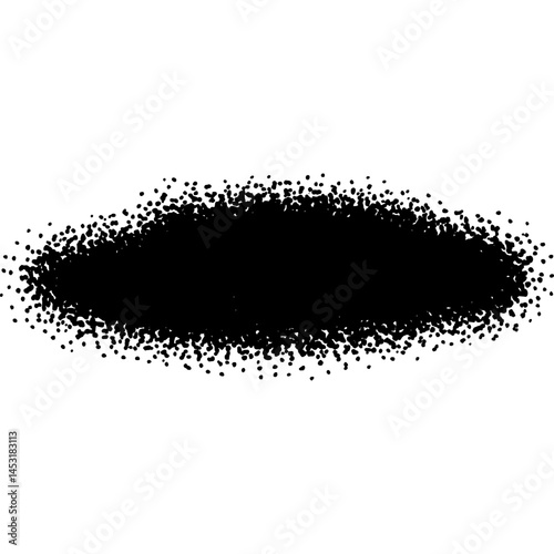 A black ripple effect made of small dots forming an oval gradient, creating depth and texture for abstract designs