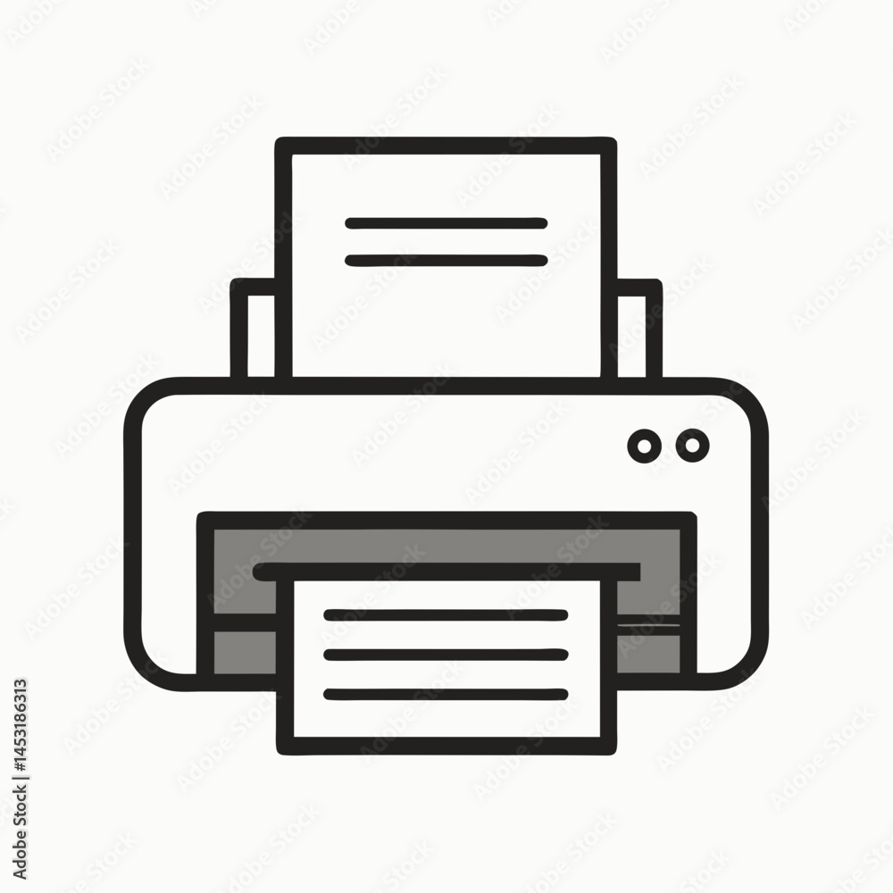 printer icon vector illustration printer icon vector illustration