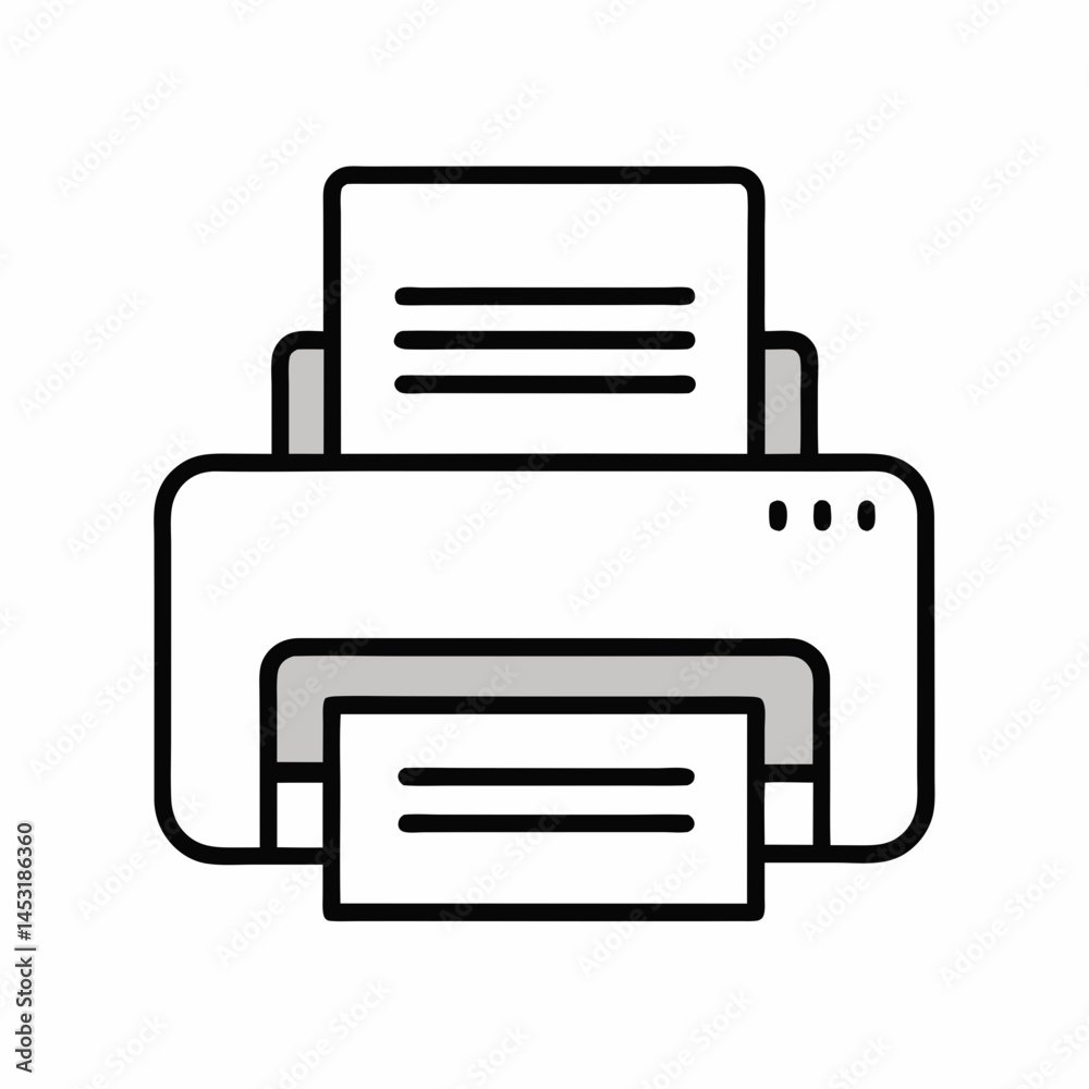 printer icon vector illustration printer icon vector illustration