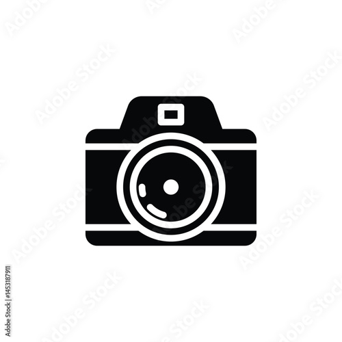 Classic camera icon in clean vector style. Perfect for photography apps, social media, and digital content design.
