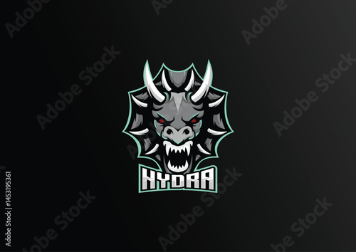 illustration dragon esport logo for team squad