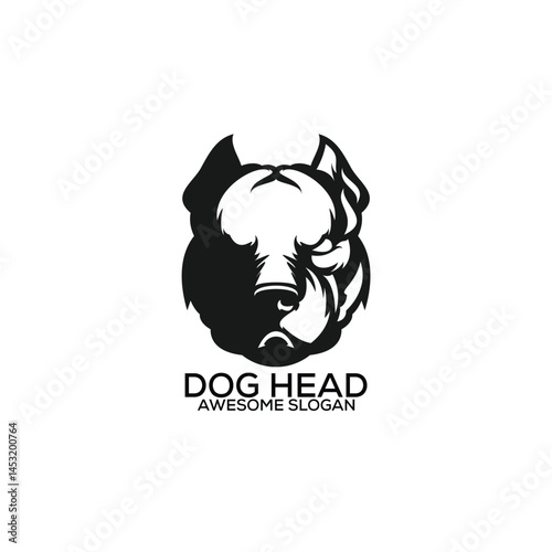 illustration pitbull emblem logo