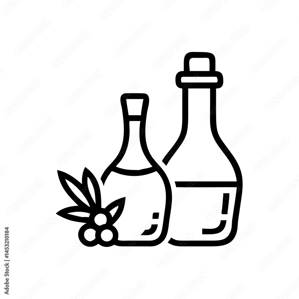 vinegar and oil