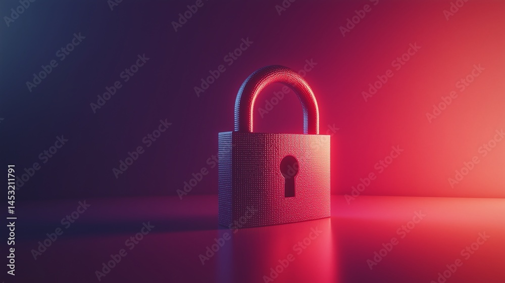 Minimalistic Cyber Security Concept with Lock Icon and Encryption Technology, Clean Design with Copy Space for Secure Network Imagery Minimalistic Cyber Security Concept with Lock Icon and Encryption Technology, Clean Design with Copy Space for Secure Network Imagery