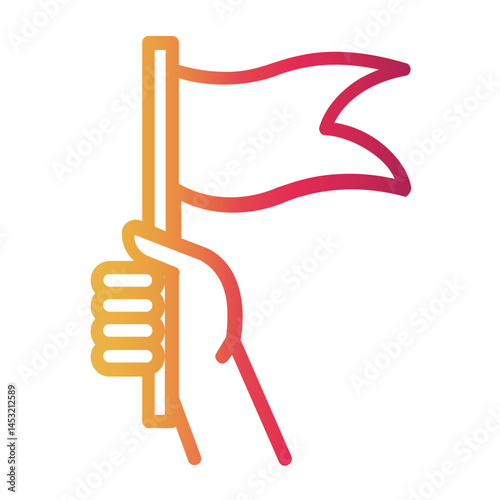 instruction Line Gradient Icon