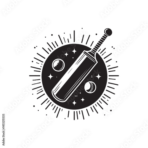 Cricket bat ball vector (3).eps