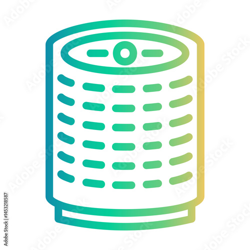 voice assistant Line Gradient Icon
