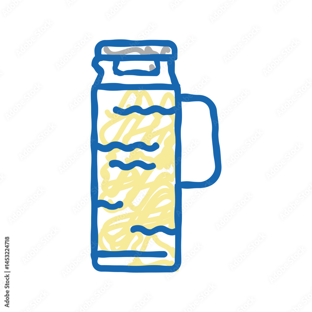 iced tea pitcher icon doodle illustration iced tea pitcher icon doodle illustration