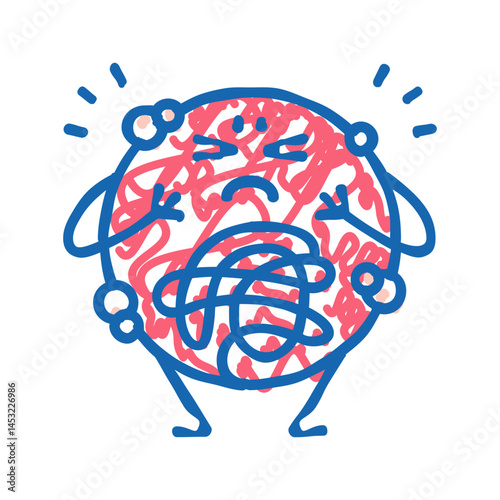 disease health problem icon doodle illustration
