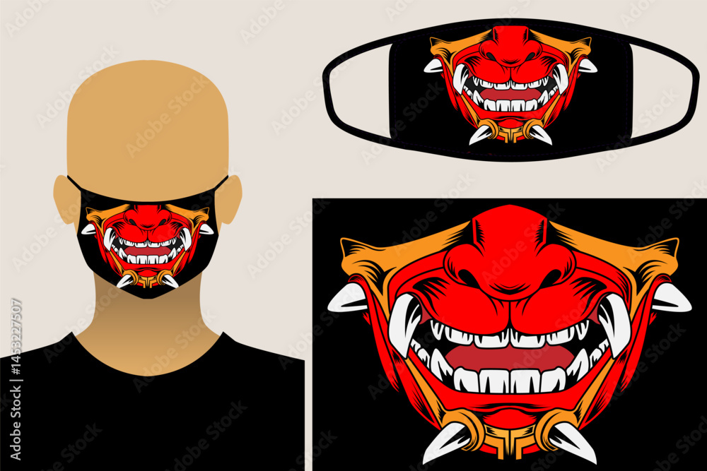 samurai masker design. for a  life that is stylist.