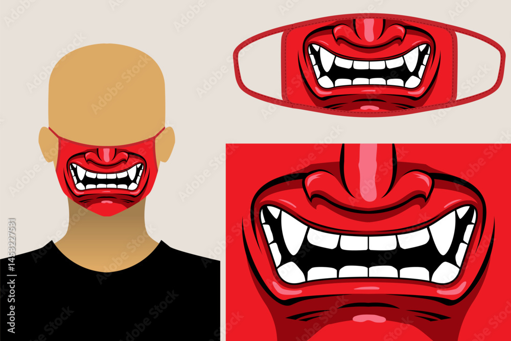samurai masker design. for a  life that is stylist.