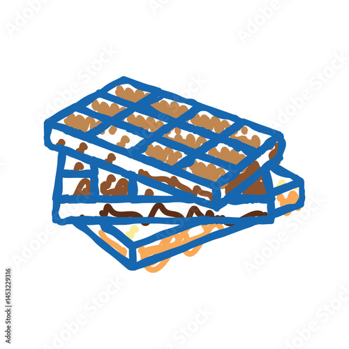 bar chocolate icon doodle illustration