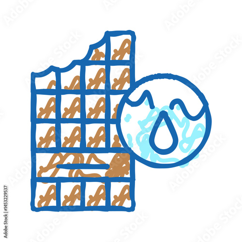 milk chocolate icon doodle illustration