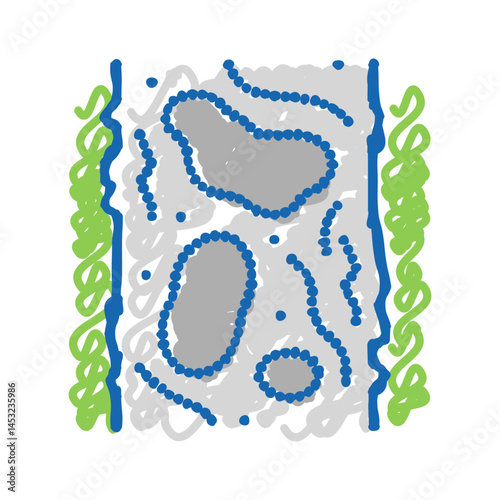 water bound macadam icon doodle illustration