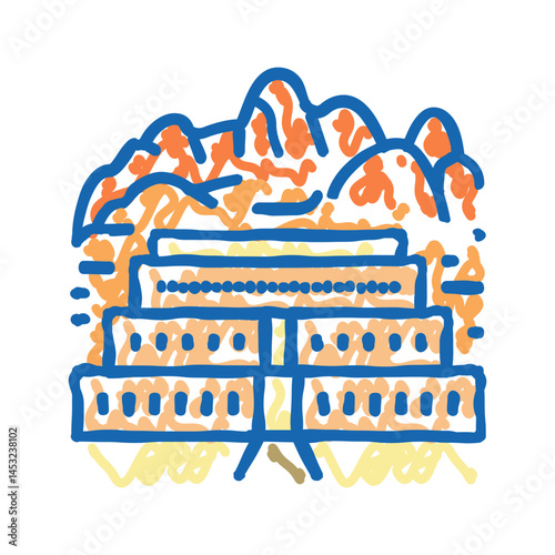 valley of kings icon doodle illustration
