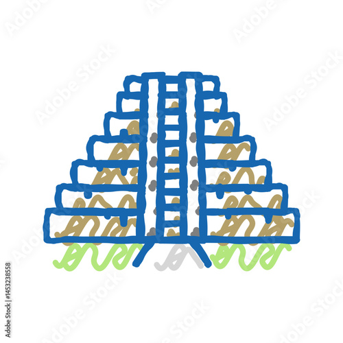 prasat thom icon doodle illustration