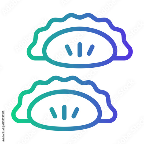 pasty Line Gradient Icon
