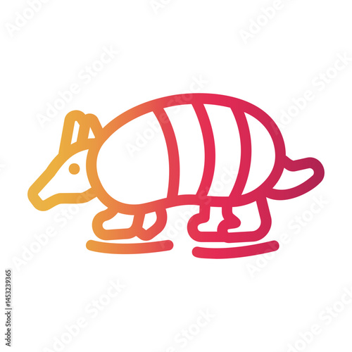 armadillo Line Gradient Icon