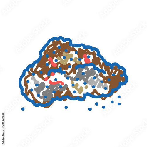 ground pepper mixture icon doodle illustration