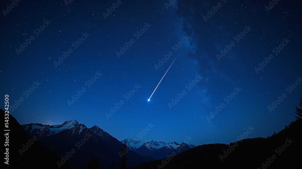 Fototapeta premium Midnight Magic: A Starlit Reverie