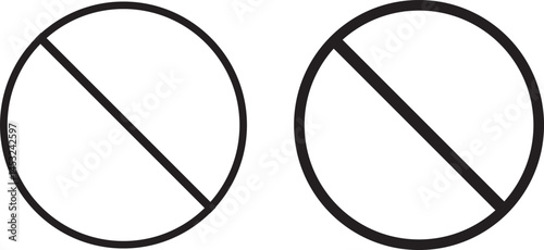 red and black Collection cons of prohibition signs in out line style. Warning illustration sign collection. vector illustration symbol,