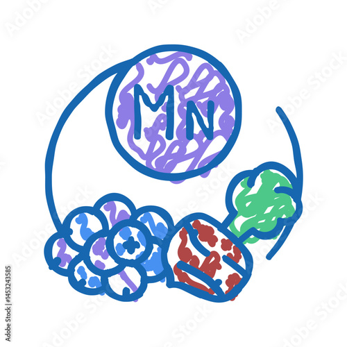 mn vitamin icon doodle illustration