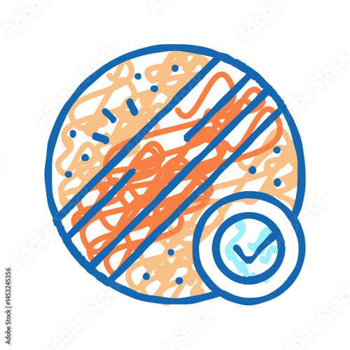 pressure therapy icon doodle illustration