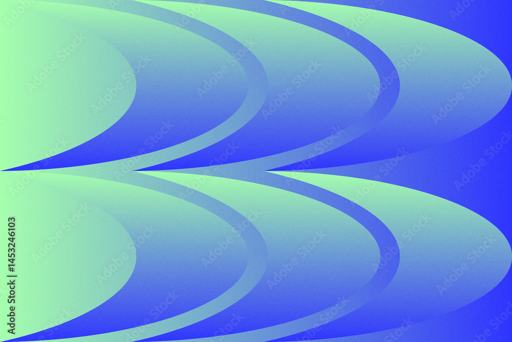 Wavy Curvy Circular and Circle Shapes and Designs Green and Blue Colors Grainy Texture Modern Abstract Background Geometric Background Wavy Curvy Circular and Circle Shapes and Designs Green and Blue Colors Grainy Texture Modern Abstract Background Geometric Background