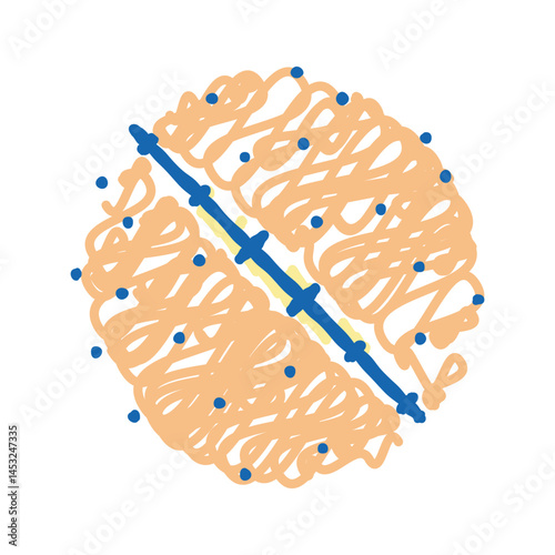 normal line scar icon doodle illustration
