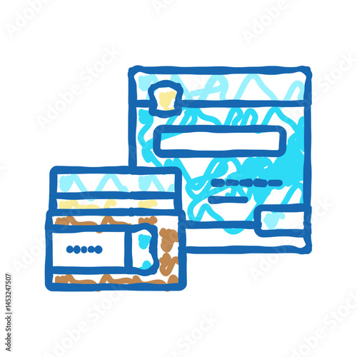 gel scar icon doodle illustration