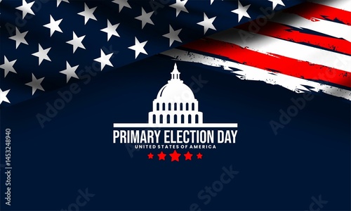 Wallpaper Mural Primary Election Day in united state , vektor background banner . Torontodigital.ca
