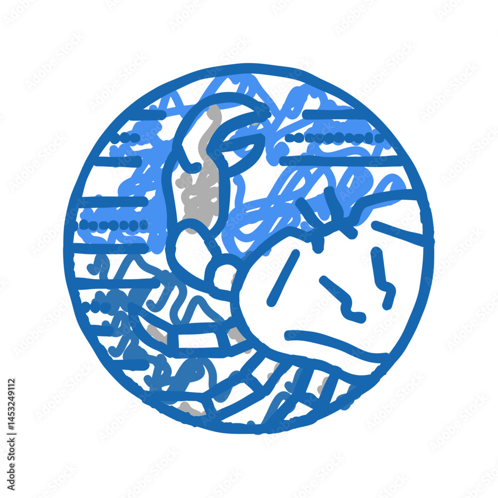 crab zodiac icon doodle illustration crab zodiac icon doodle illustration