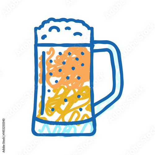 beer beverage drink icon doodle illustration