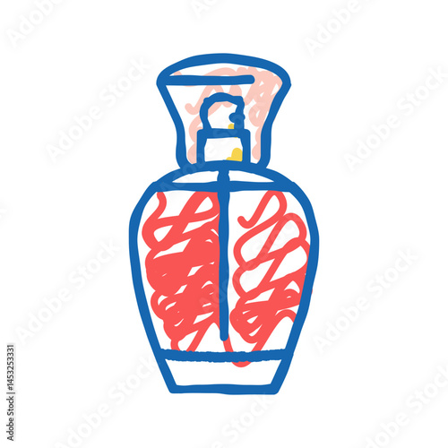 product fragrance bottle perfume icon doodle illustration