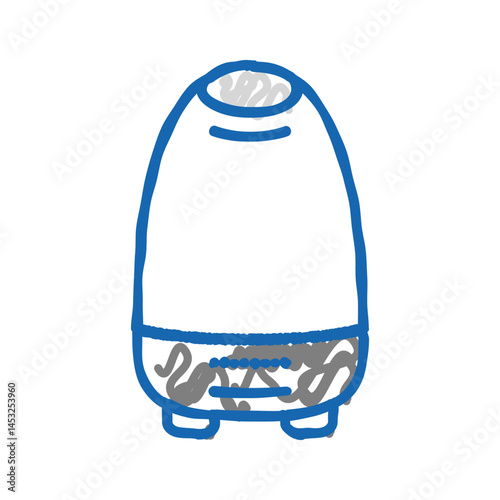aroma diffuser bottle perfume icon doodle illustration