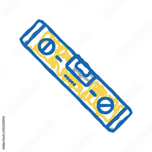 level tool repair icon doodle illustration