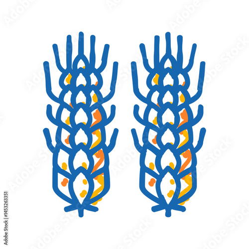 wheat beer drink icon doodle illustration