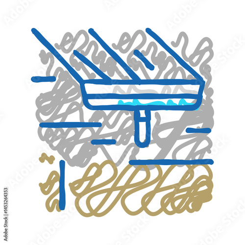 ceiling putty icon doodle illustration