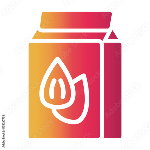 almond milk Gradient icon